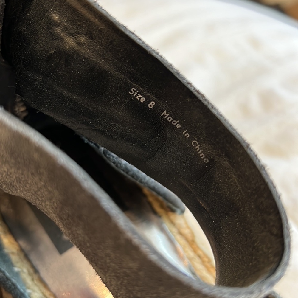 Dolce Vita Suede Straw Espadrille Wedge - Picture 6 of 6